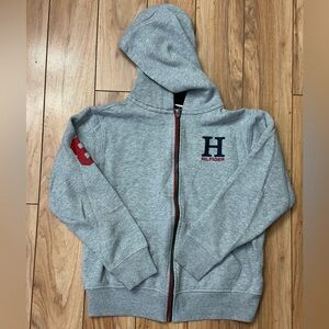 Tommy Hilfiger Kids Light Gray Zip-Up Hoodie
